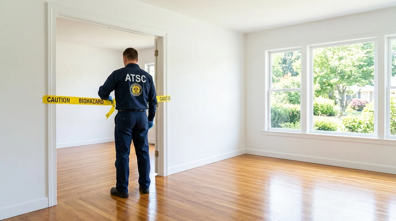 Certified biohazard cleanup crew performing Decomposition Cleanup in Tampa